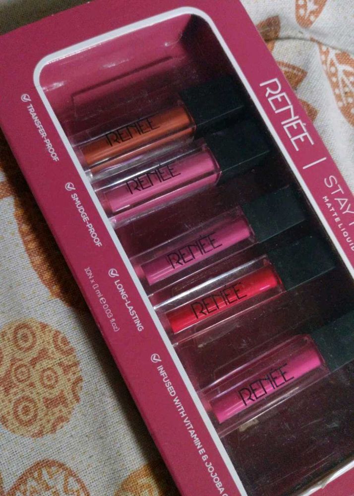 Renee Stay Matte Liquid Lipsticks - Set of 5