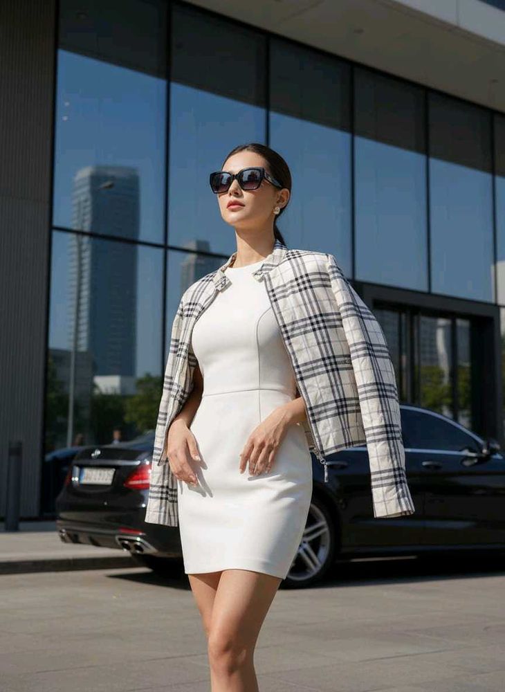 Vtg Burberry London checked zip Jacket