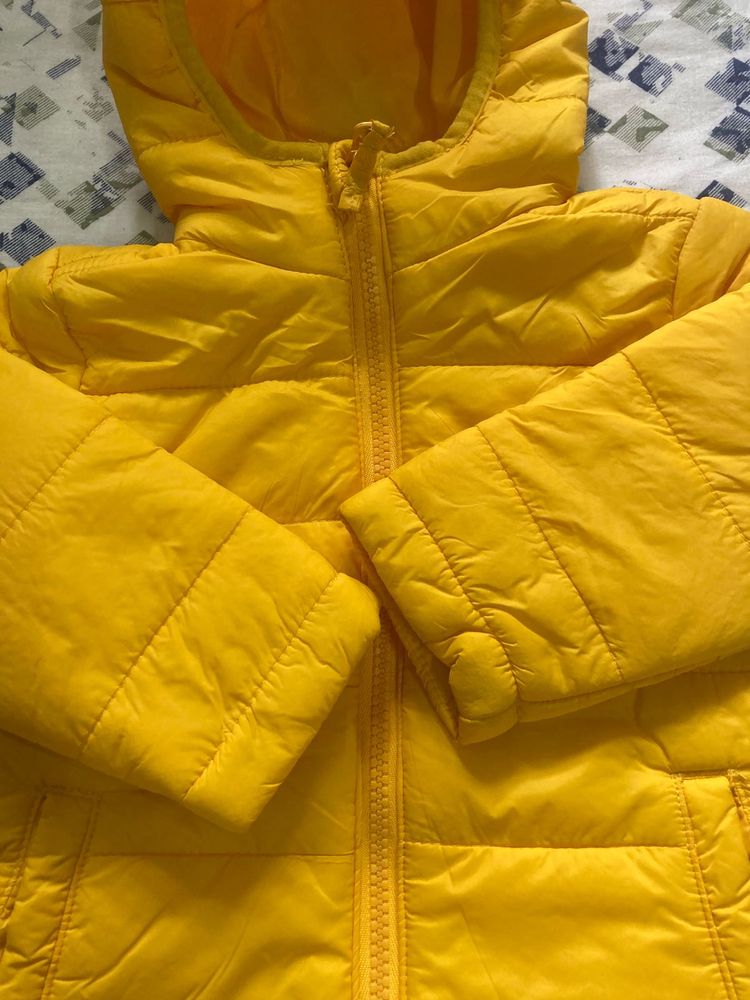 Yellow Puffer Coat