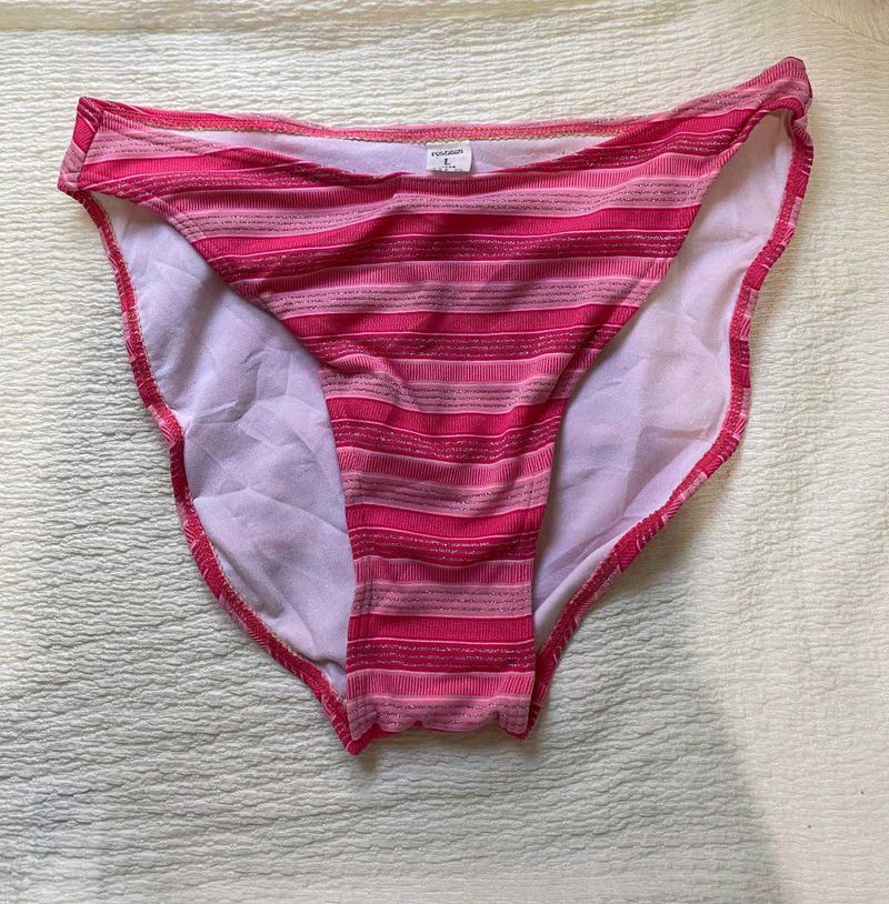 Striped Pink Swim Bottom