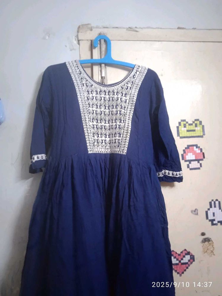 Navy Blue Kurti