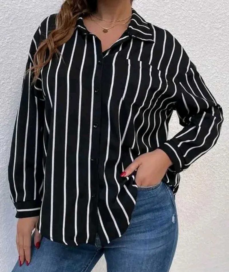 Striped Button-Down Shirt