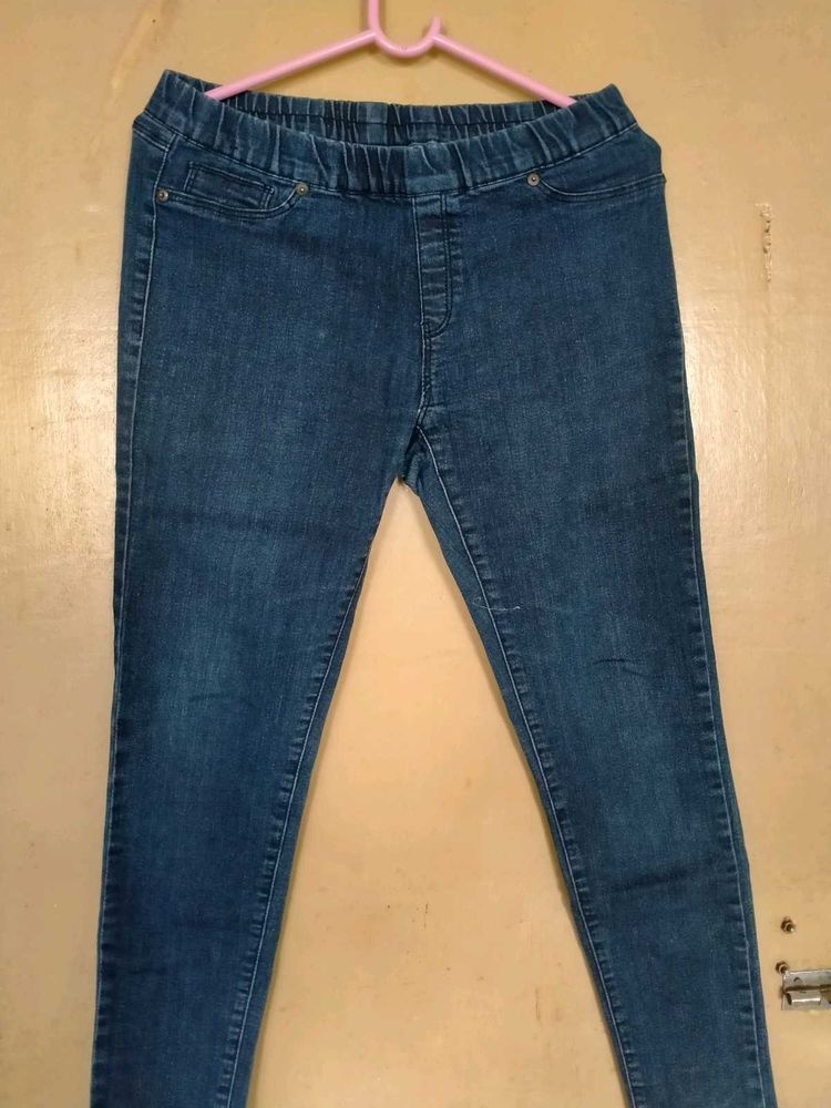 Pull-on Denim Jeggings