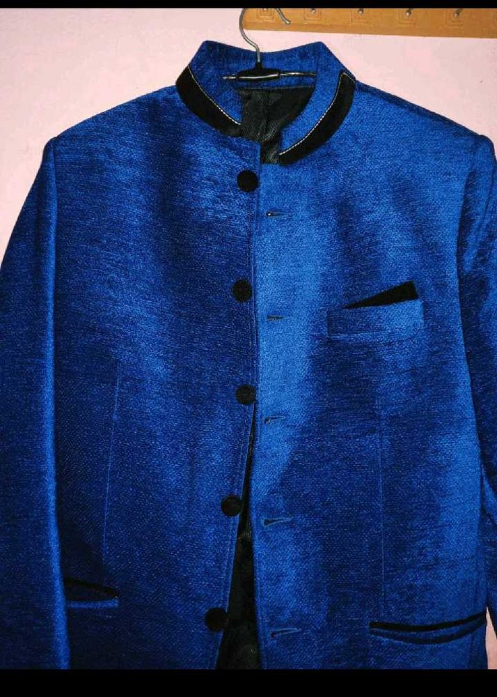 Stylish Blue Bandhgala Jacket