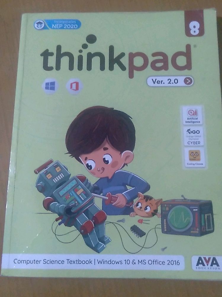 Class 8 Thinkpad Computer Science Textbook