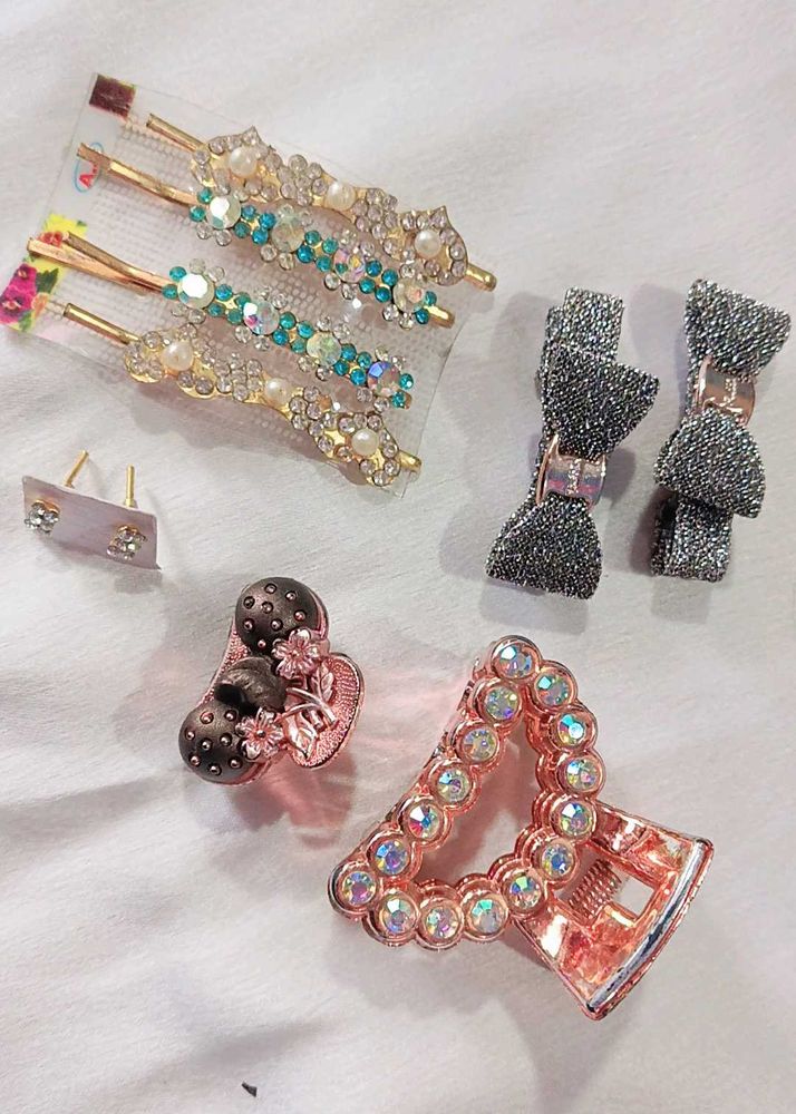 Sparkly Hair Accessories Set 💓✨