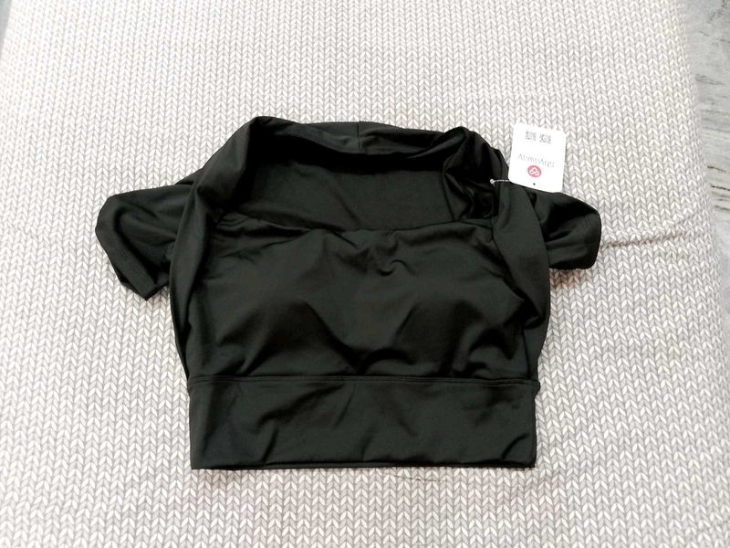 Black Crop Top