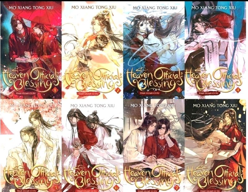 Heaven Official&#39;s Blessing Volume 1,2,3,4,5,6,7,8