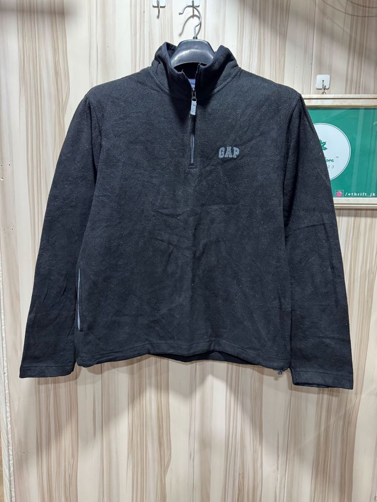 GAP Black Quarter Zip Fleece