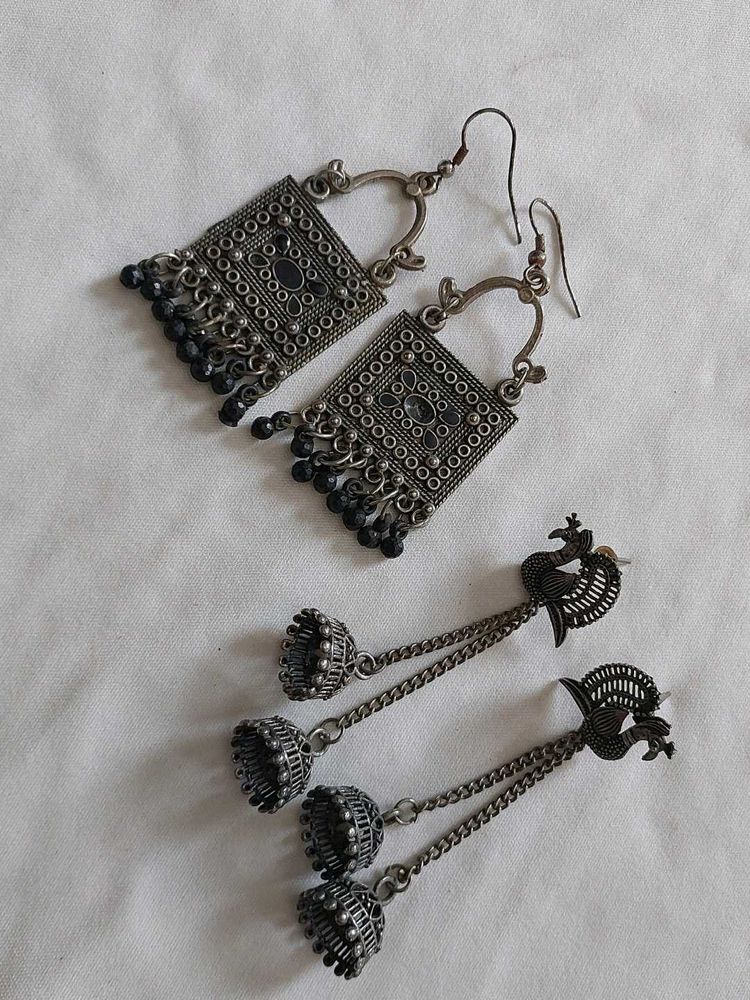 Earrings - Silver Tone