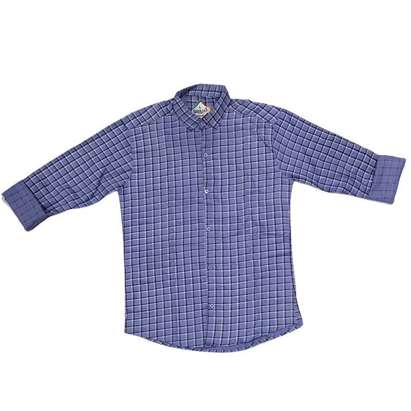 Checked Blue Shirt for Boys – Size L Chest 38