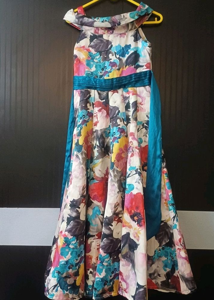 Floral Multicolor Party Dress