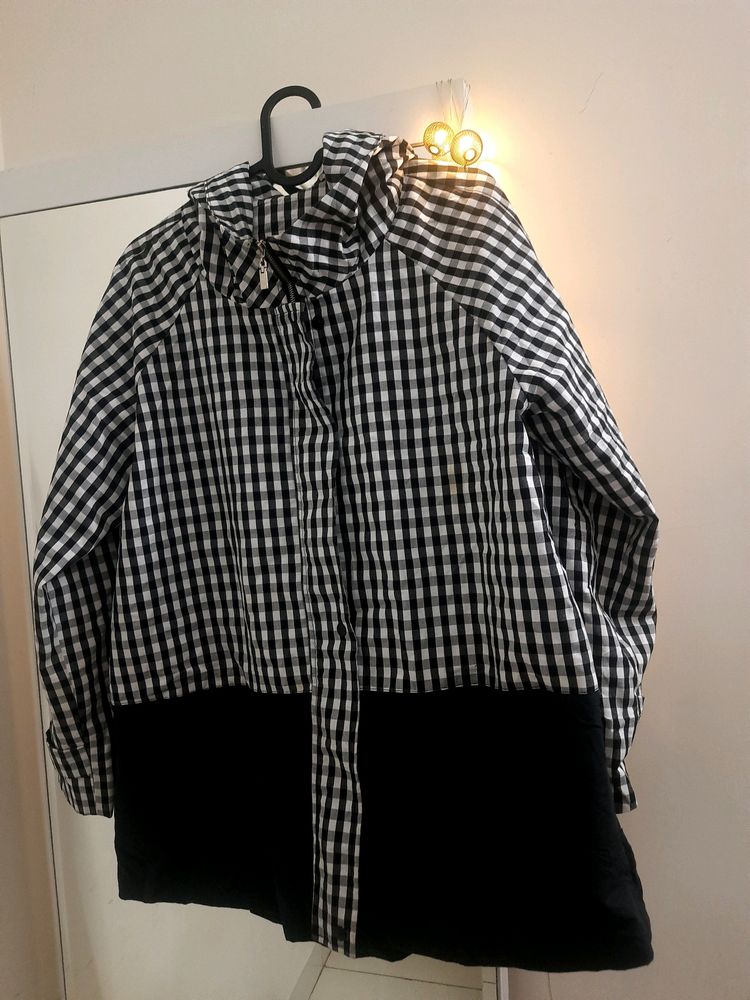 Checked Korean Hooded Jacket