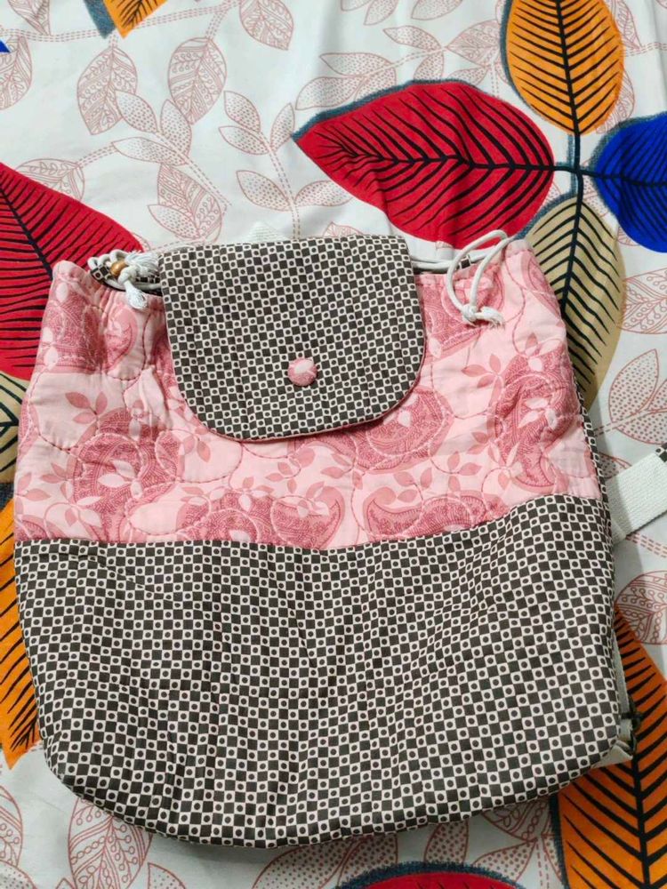 Floral Drawstring Backpack