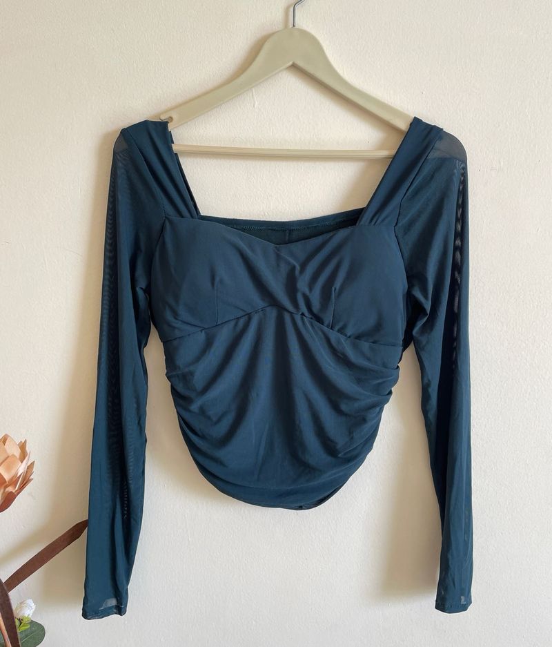 padded Long Sleeve Top