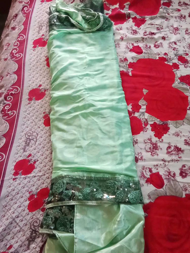 Elegant Green Saree