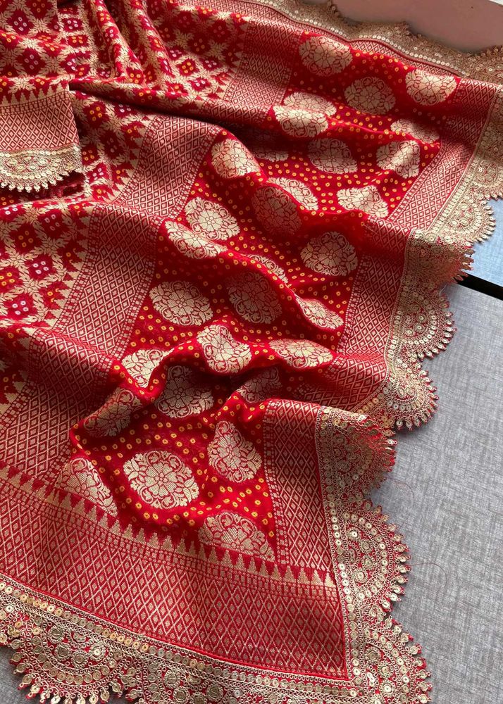 Brand New Pure Khaddi Georgette Banarasi Weaving S