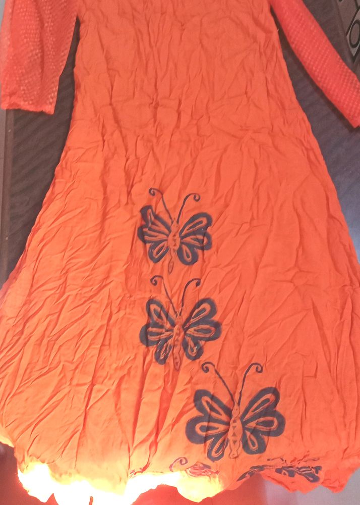 Dark Orange Kurti XL Size