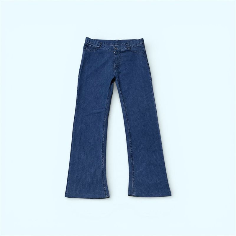 Urban Fit’s Mid-Blue Flared Denim Jeans