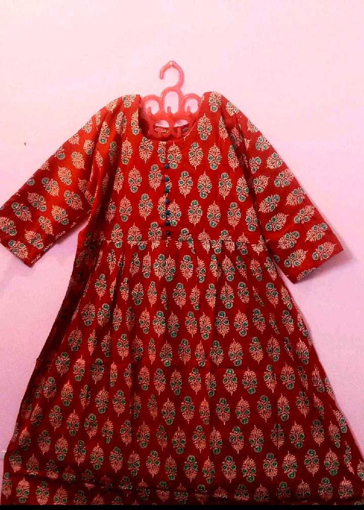 XXL Elegant Floral Print Kurta