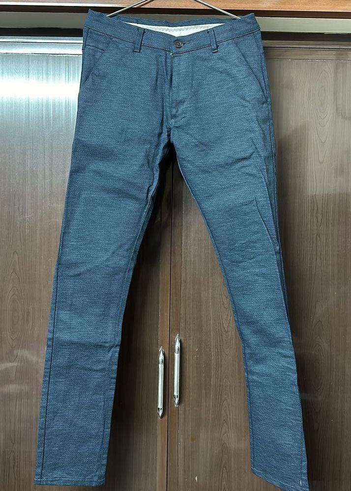 Men&#39;s Blue Casual Pants