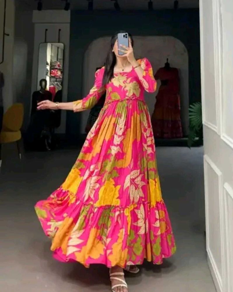 Floral Print Maxi Dress