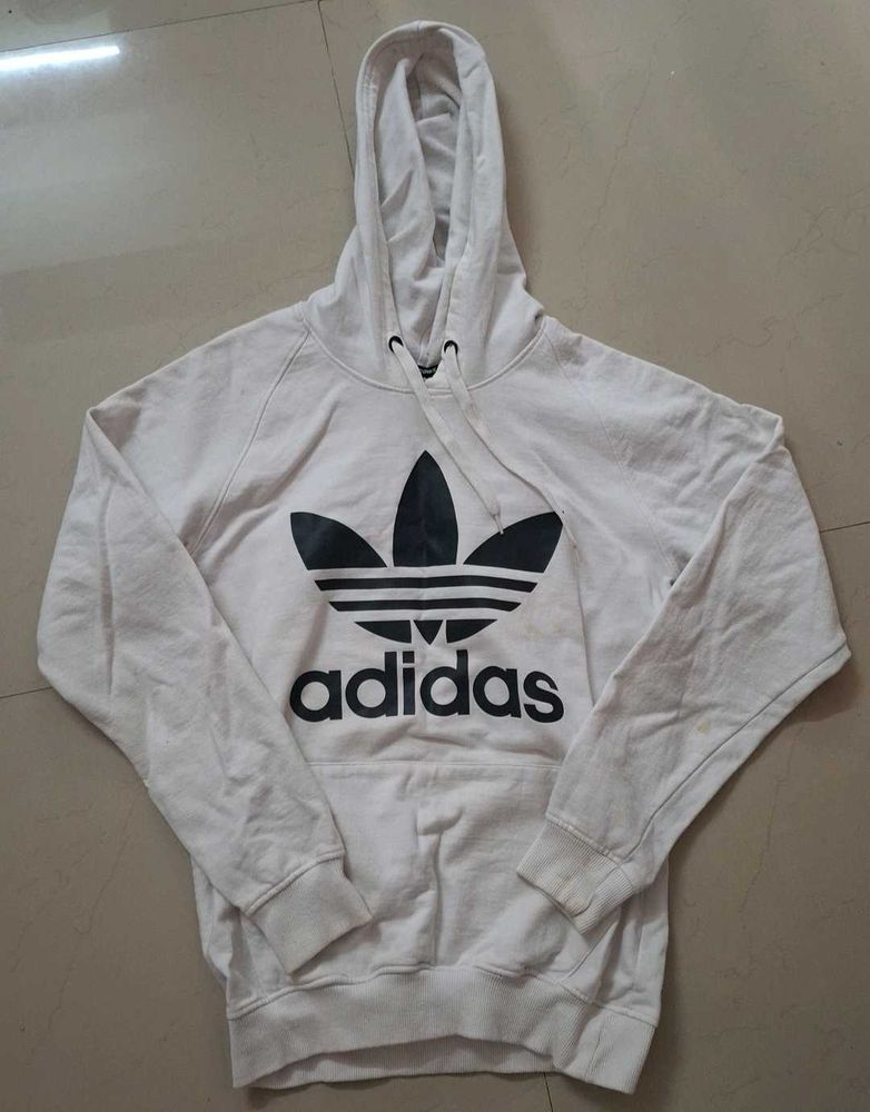 Adidas White Hoodie