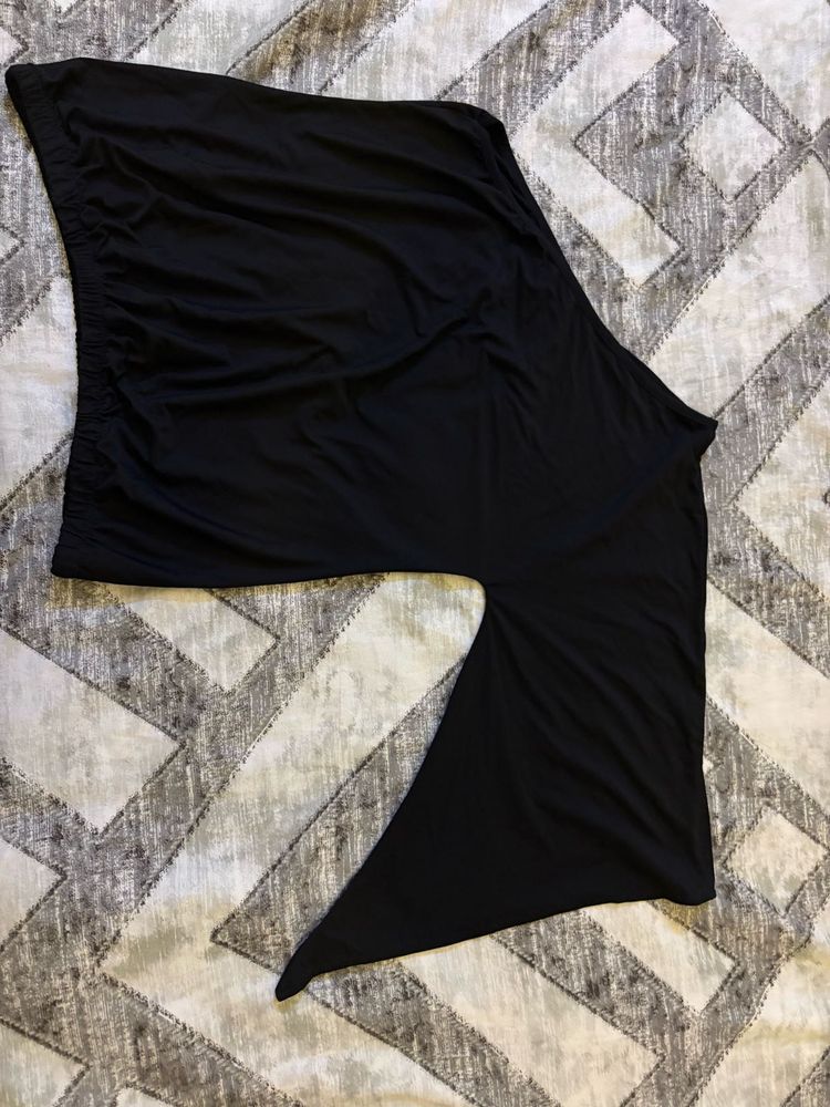 One Off Shoulder Chic Black Top