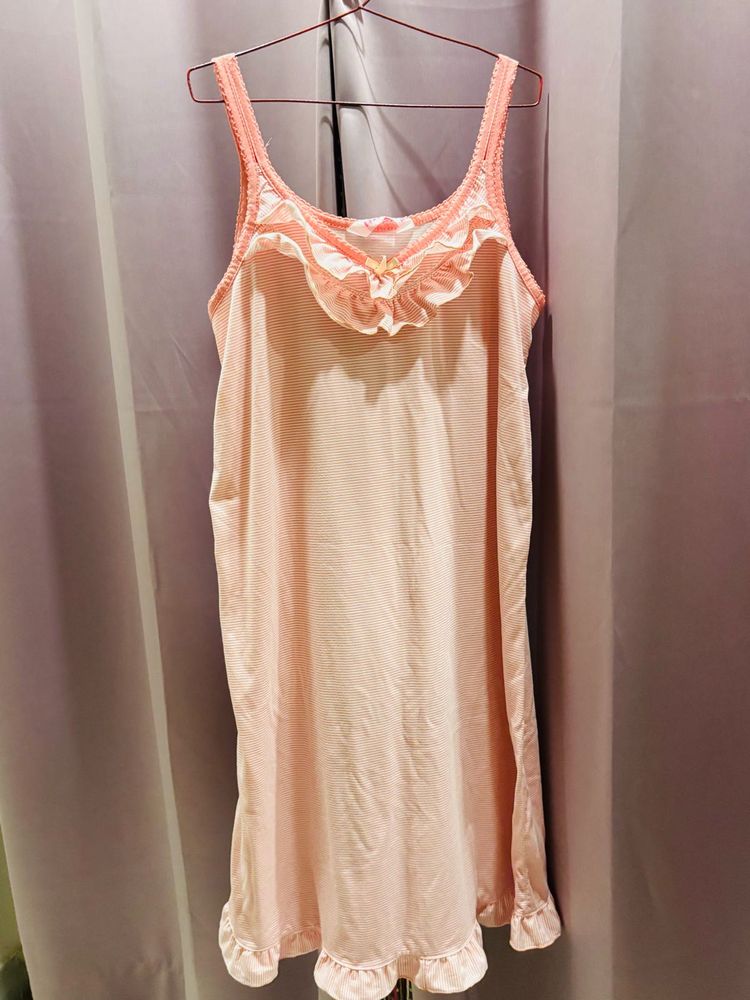 Vintage Pink Slip Dress