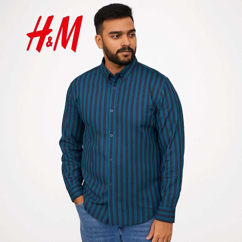 H&amp;M Premium Striped Casual Shirt