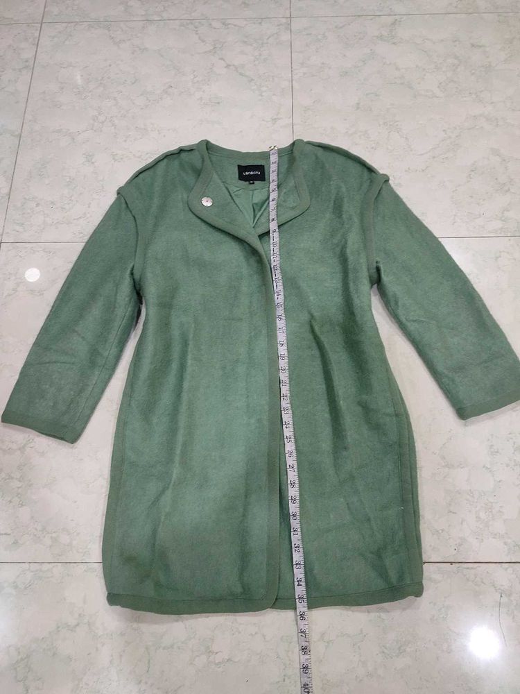 Green Casual Coat