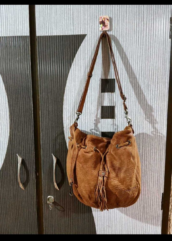 Brown Leather Hobo Bag