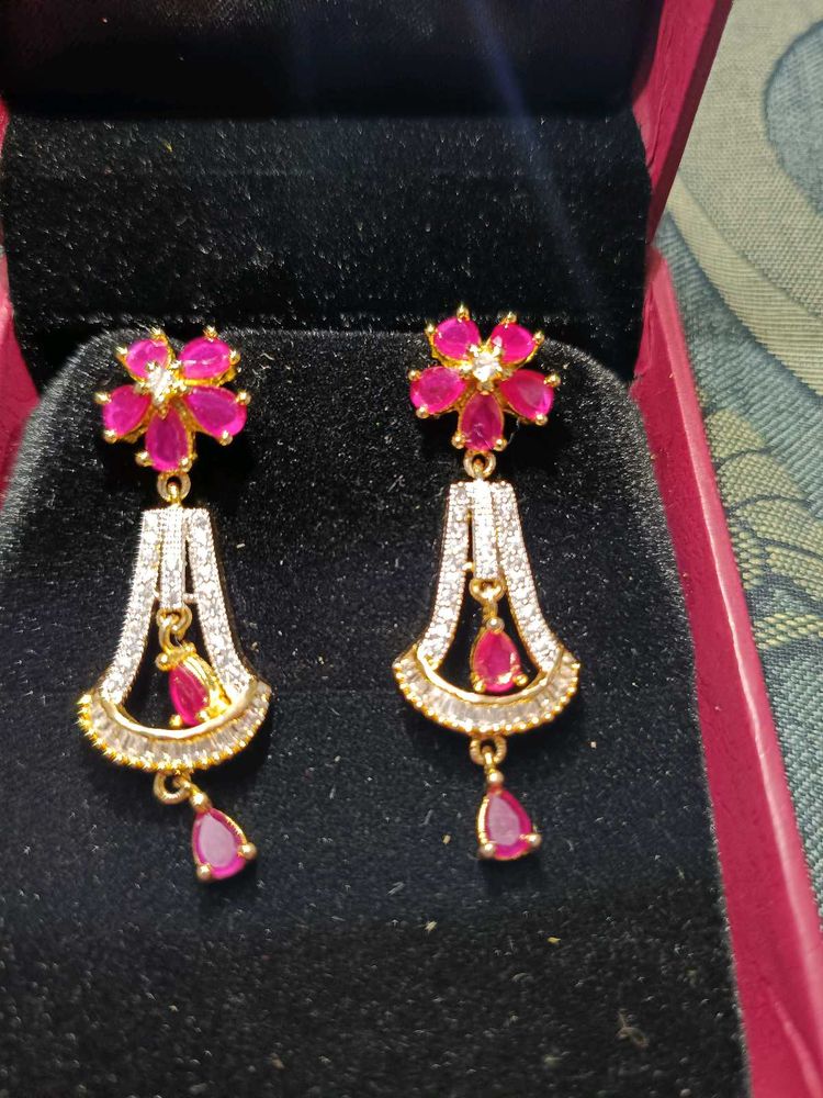Elegant Floral Drop Earrings