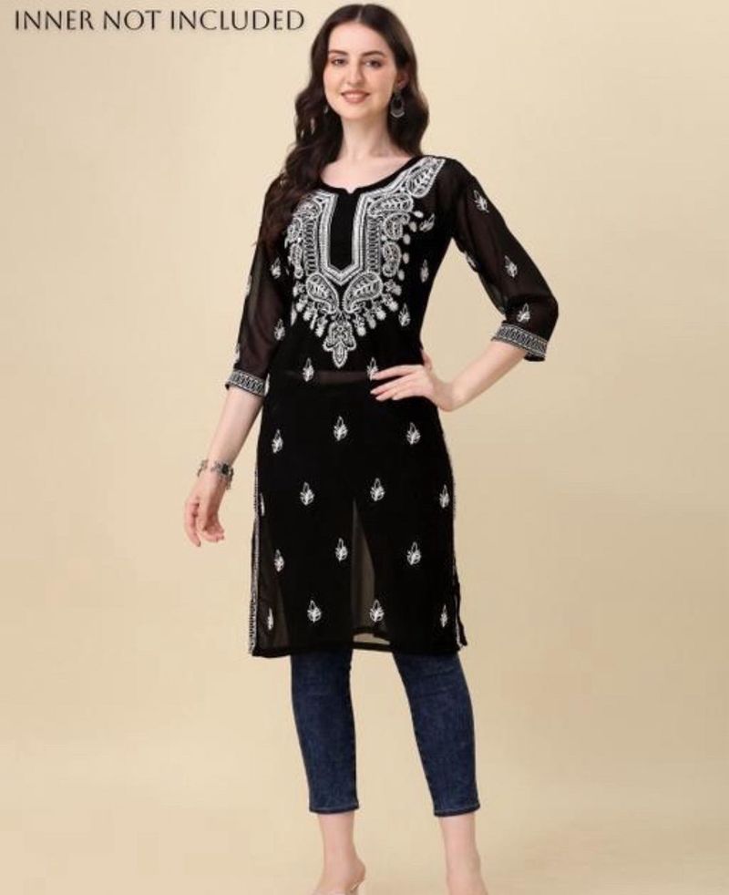 Elegant Black Kurta