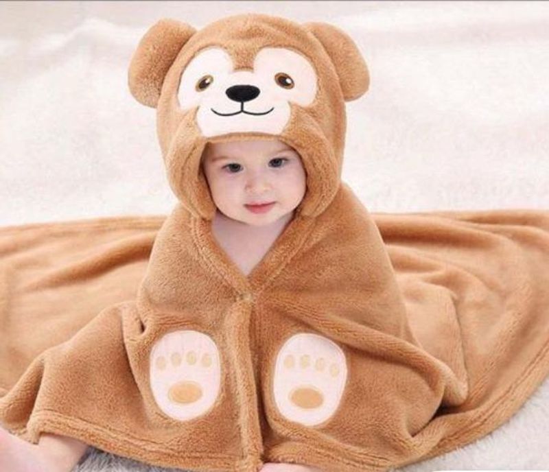 Bear Hooded Baby Towel