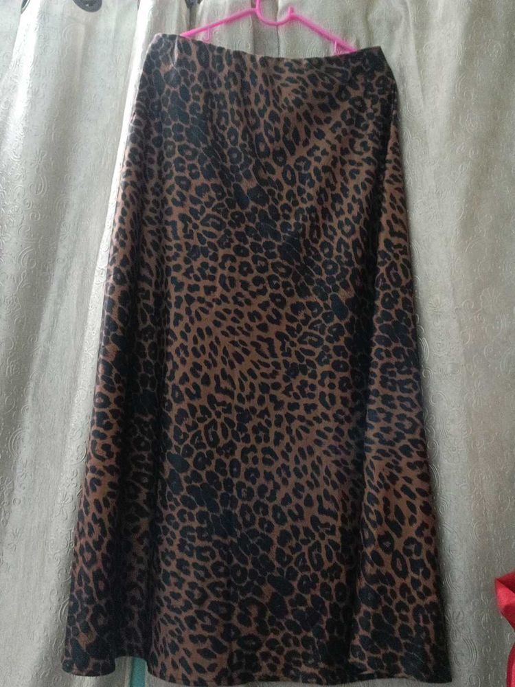 Leopard Print Maxi Skirt