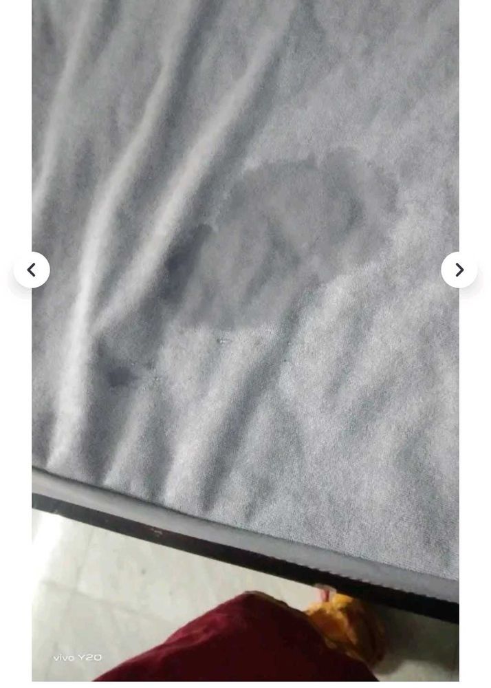 Gray mattress cover