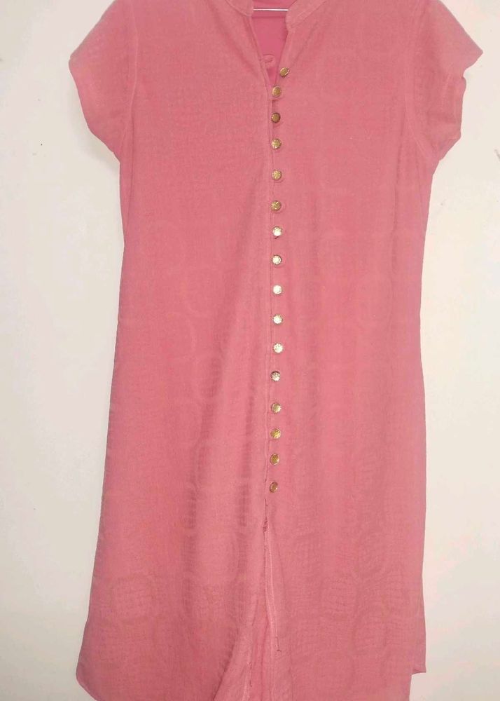 Elegant Coral Pink Kaira Dress