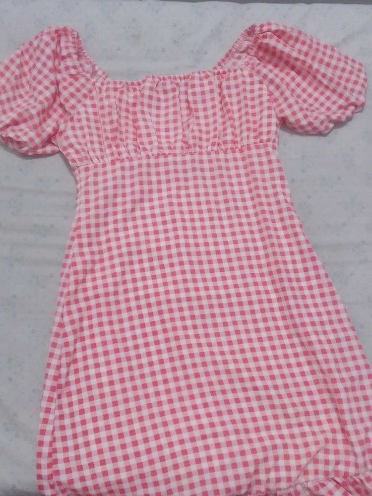 Gingham Midi Dress