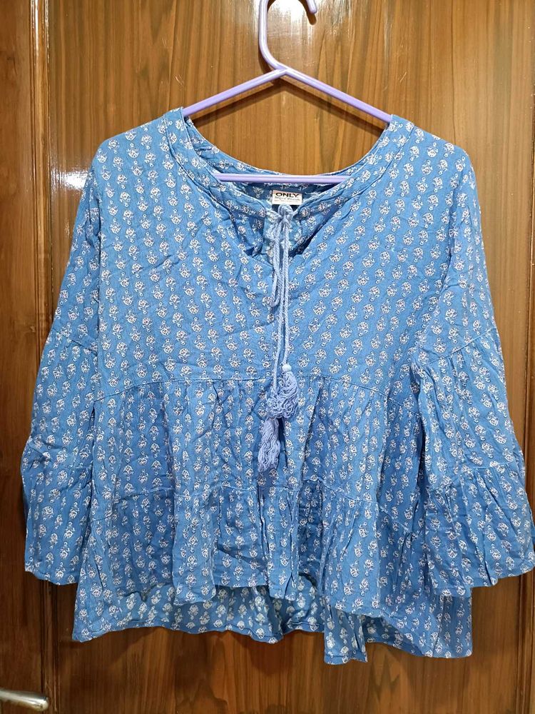Blue Casual Top