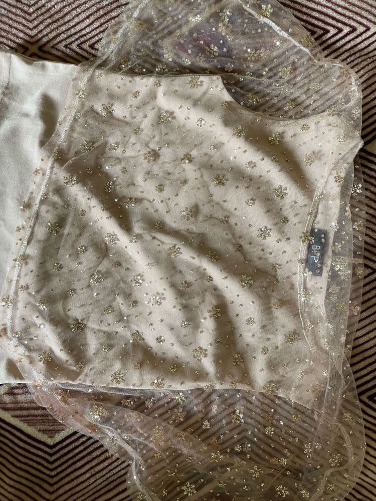 Glitter Mesh Top