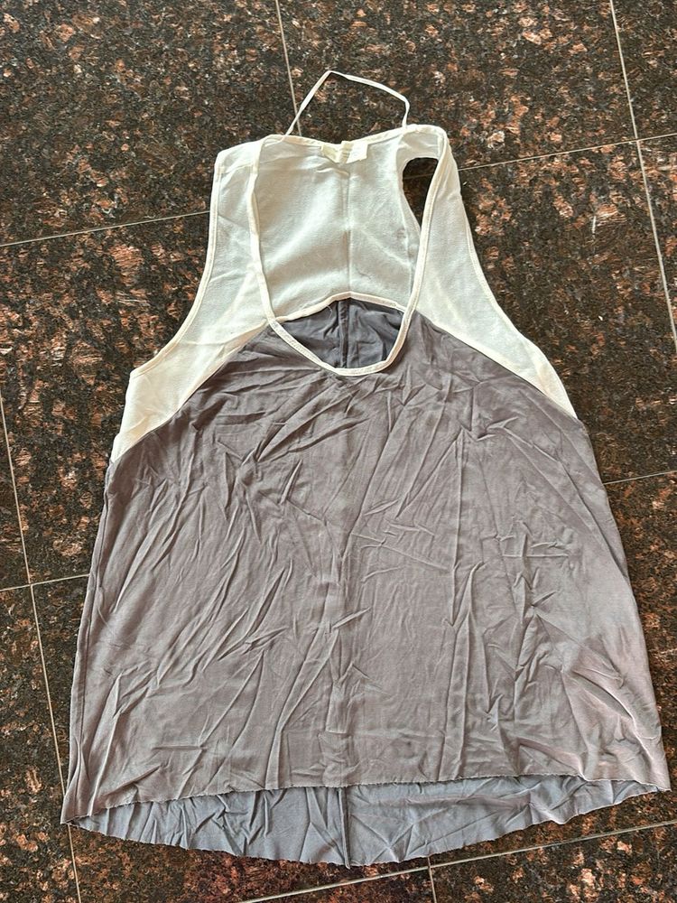 Grey Sleeveless Tank Top