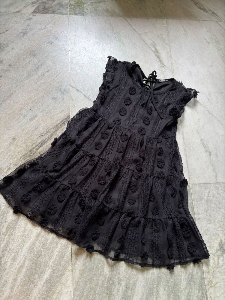 Black Tiered Dress