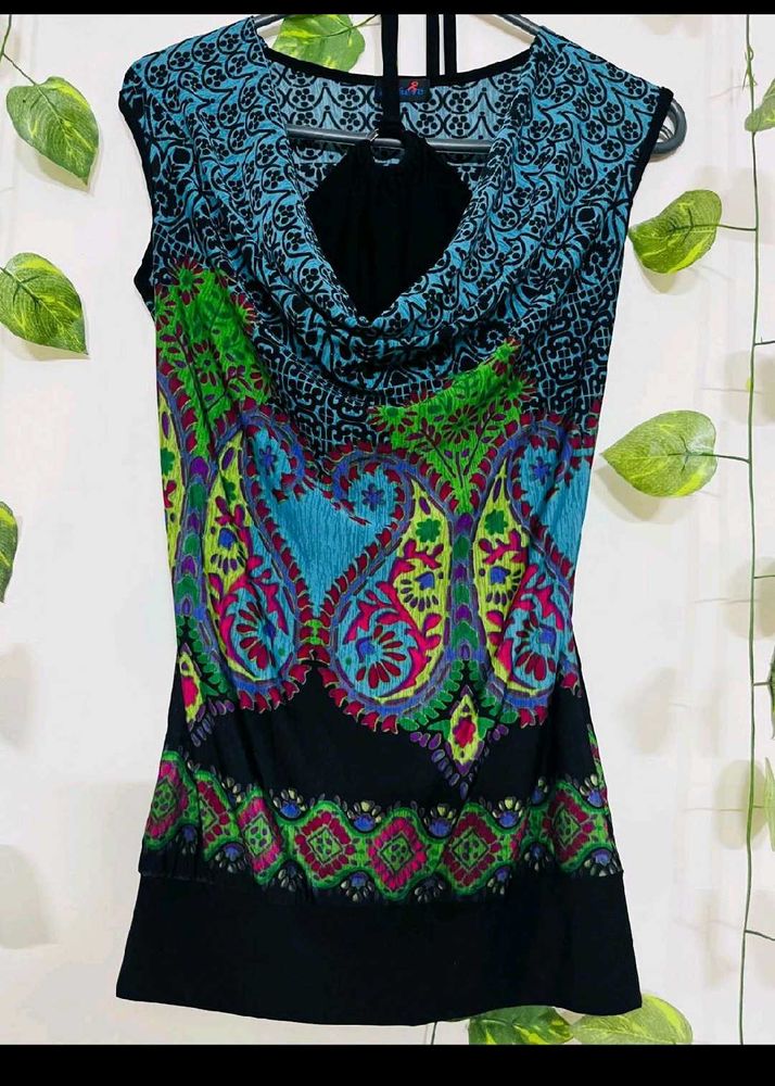 Black Boho Buttersoft Top