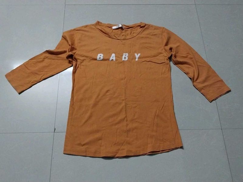 Cute Orange &#39;Baby&#39; Tee