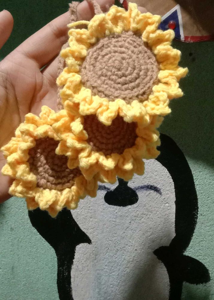 Sunflower Crochet Accessory