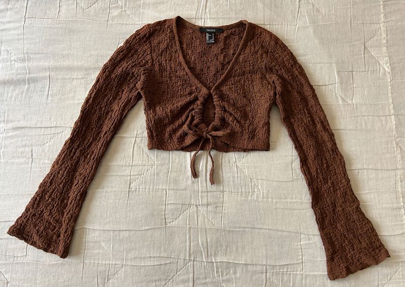 Brown long sleeve top🤎