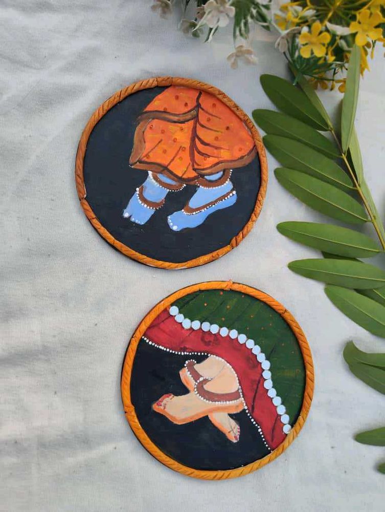 2 pic Radha Krishna painting