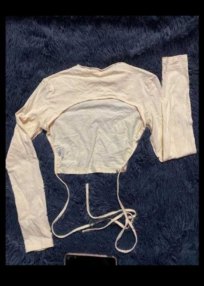 Open Back Long Sleeve Top