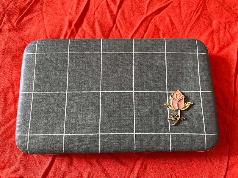 Clutch with Rose Detail